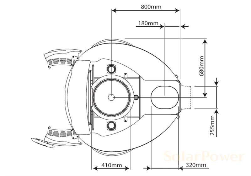 Солариум Luxura V10 50 SLI High Intensive, отворен, размери