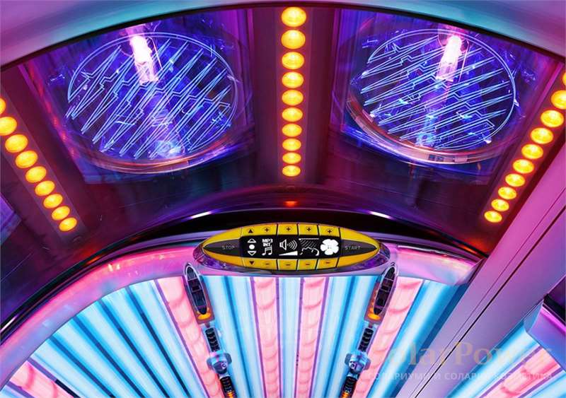 Солариум megaSun 7800α: 70 Рубин колагенови бустери увеличават свежестта на лицето, деколтето и бедрата