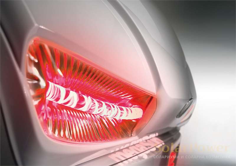 Солариум 5600 може да бъде оборудван с почти всички функции за комфорт на megaSun, като някой от тях се предлагат като опции