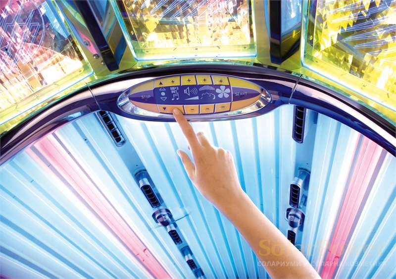 Солариум 4800 може да бъде оборудван с почти всички функции за комфорт на megaSun, като някой от тях се предлагат като опции