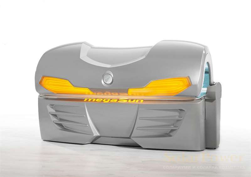 Солариум megaSun 4800 е с регулируеми електронни баласти за по-ниско потребление на енергия и по-дълъг живот на лампите