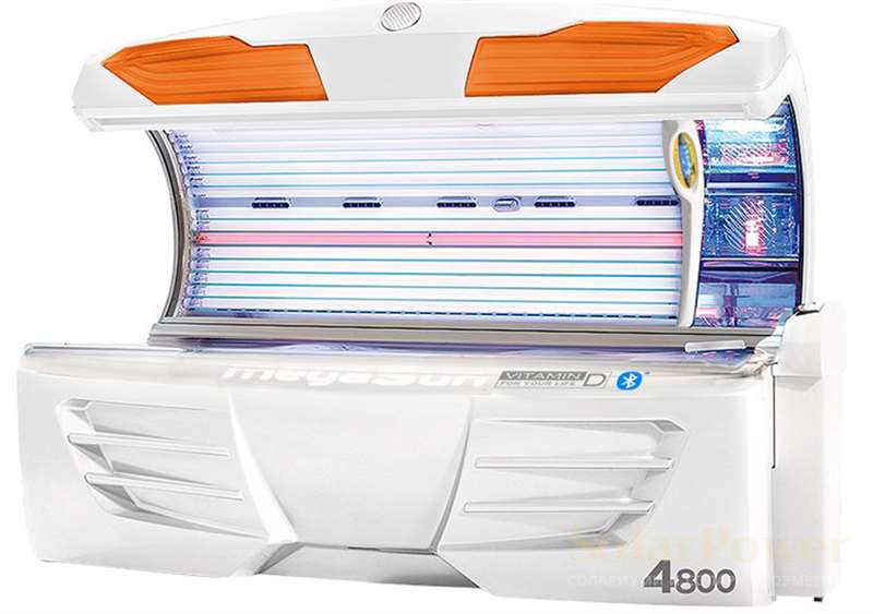 Солариум megaSun 4800 се предлага с опция за аква, арома и климатик