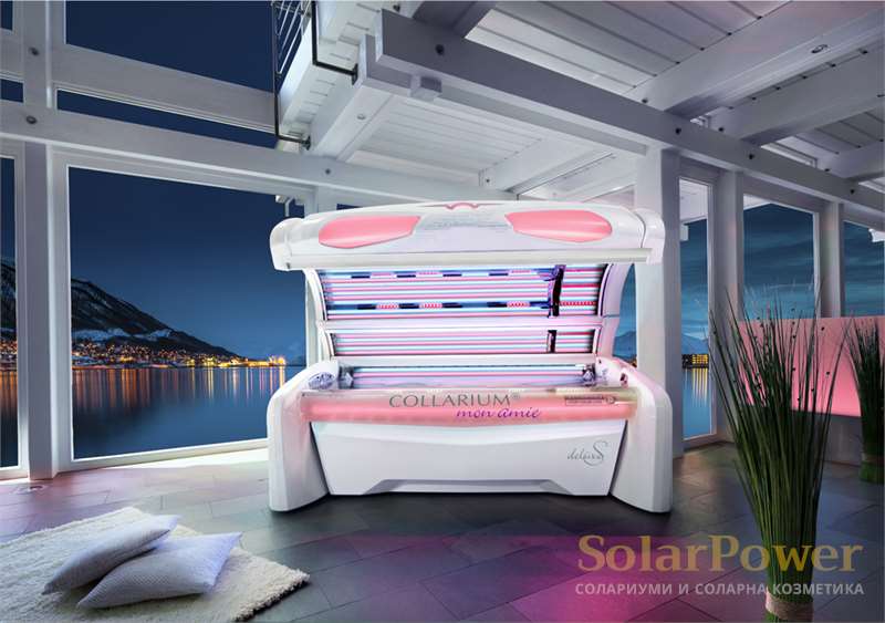 Колариум mon amie deluxe S може да бъде оборудван с всички функции за комфорт на megaSun, като повечето от тях се предлагат като стандартно оборудване 