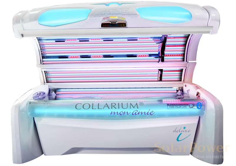 Колариум megaSun mon amie deluxe i притежава модерен дизайн с емоционална LED технология, предлагаща множество различни цветови програми 