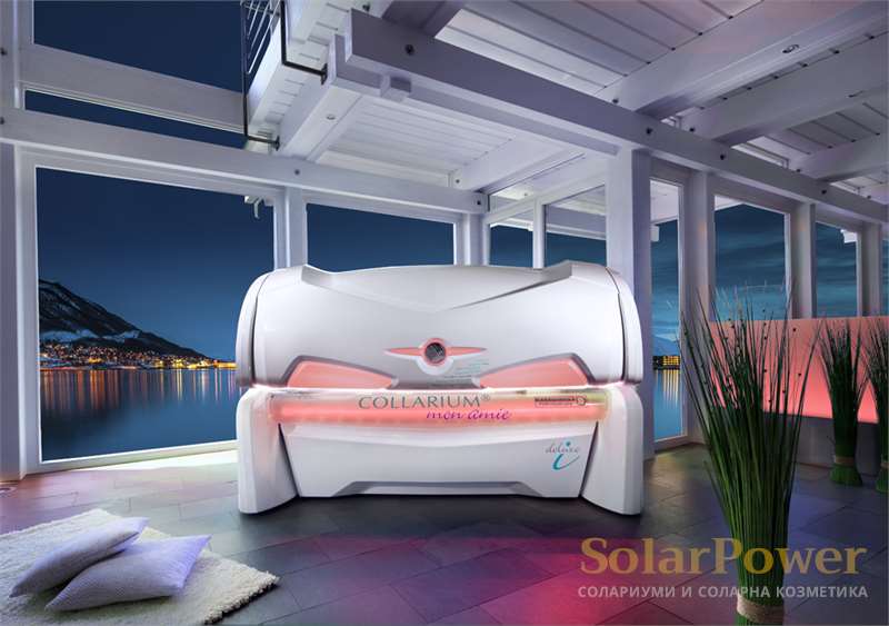 Колариум mon amie deluxe i може да бъде оборудван с всички функции за комфорт на megaSun, като повечето от тях се предлагат като стандартно оборудване 