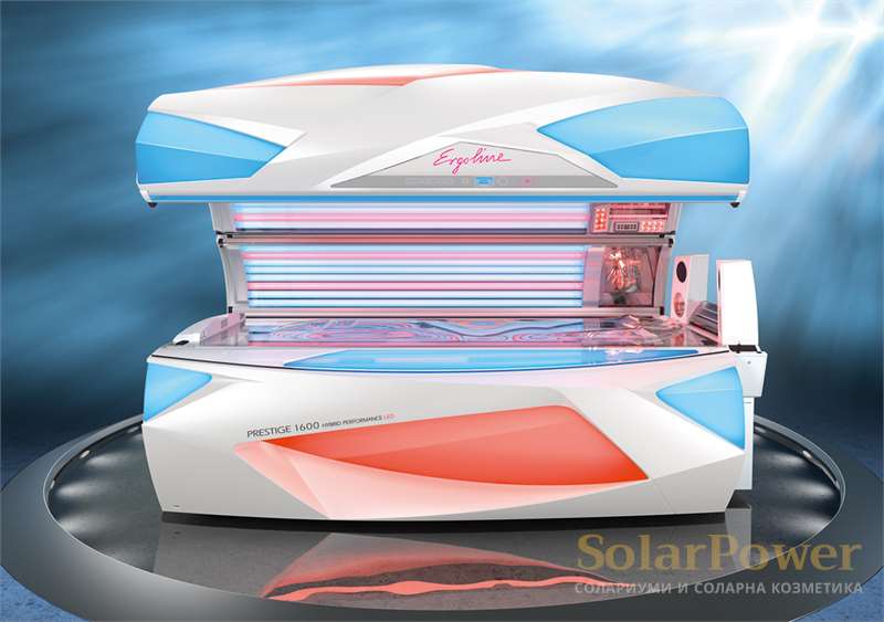 Prestige 1600 Hybrid Performance e топ модел солариум на световния лидер на пазара Ergoline