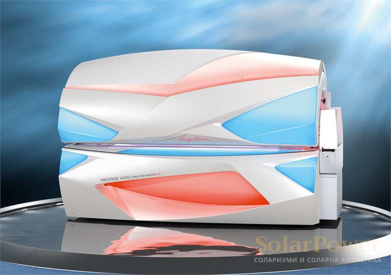 Солариум Ergoline Prestige 1600 Hybrid Performance съчетава най-новите технологии с иновативни функции за комфорт и класически дизайн