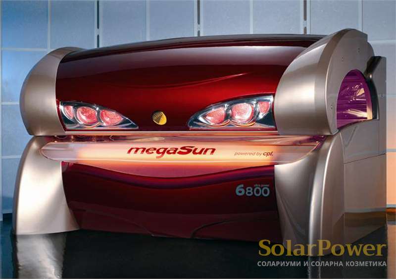 Солариум megaSun 6800 Ultra Power е един от най-мощните хоризонтални солариуми: ултра мощност и перфектна производителност гарантират атрактивен тен