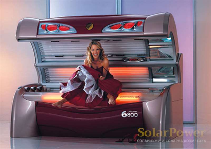 Солариум megaSun 6800 Ultra Power впечатлява с красив дизайн и допълнителни функции внасящи комфорт по време на тен сесиите