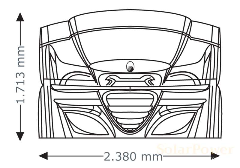 Солариум megaSun 7900 Alpha Deluxe, затворен, размери