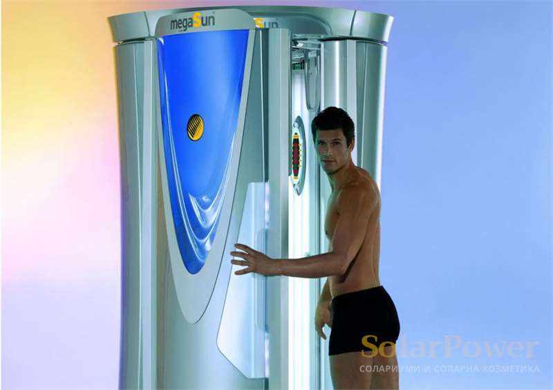 Солариум megaSun Tower pureEnergy T200 е идеалното решение за всякакви приложения: соларно студио, салон за красота, фитнес, хотел