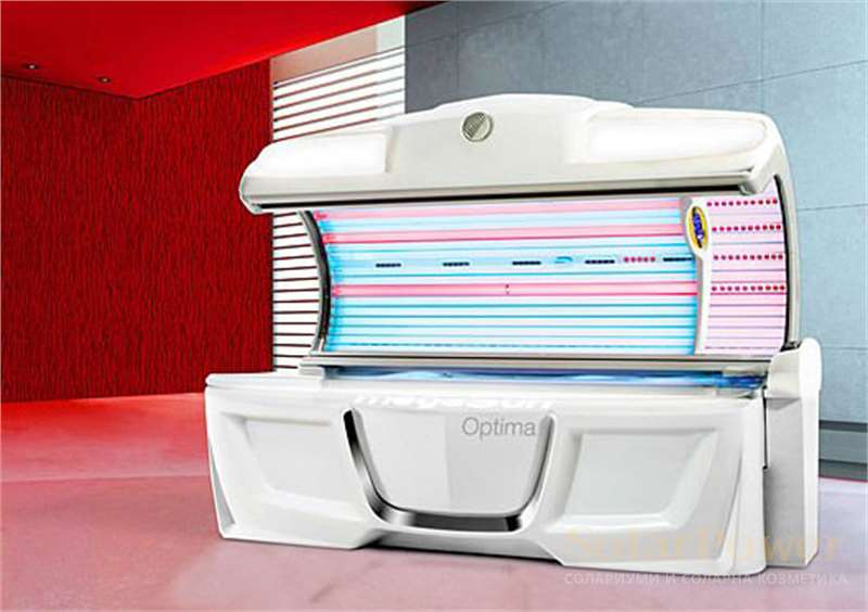 Солариум megaSun Optima Deluxe е с електронни баласти за по-ниско потребление на енергия, по-голяма мощност и по-дълъг живот на лампите