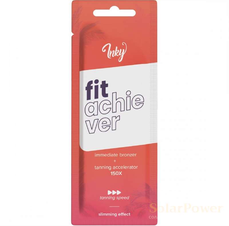 Лосион за солариум Inky Fit Achiever, козметика за солариум със стягящ ефект от Inky, 15 ml