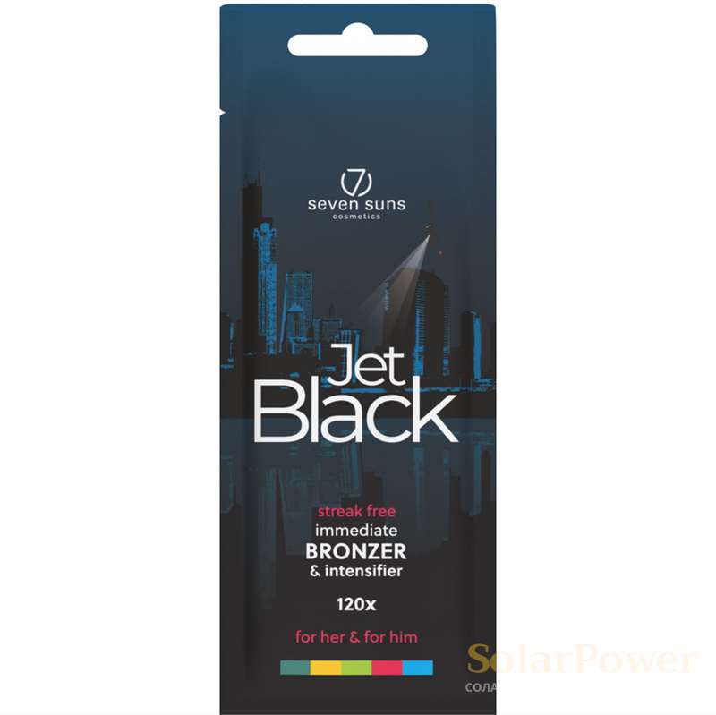 Лосион за солариум Jet Black, козметика за солариум от 7suns, 15 ml