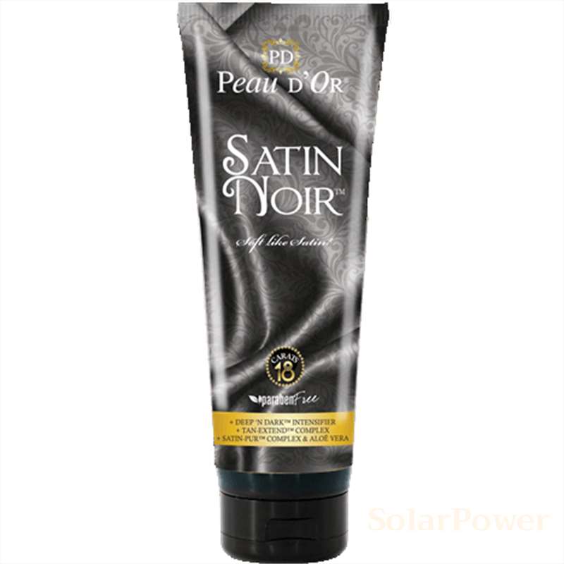 Лосион за солариум Satin Noir, козметика за солариум от Peau d’Or, 250 ml