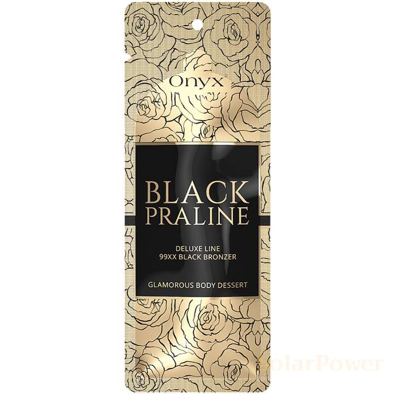 Лосион за солариум Black Praline Bronzer, козметика за солариум от Onyx, 15 ml