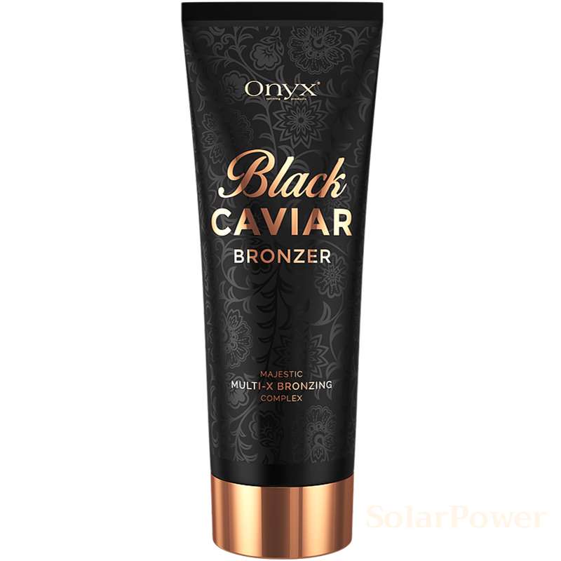 Лосион за солариум Black Caviar Bronzer, козметика за солариум от Onyx, 200 ml