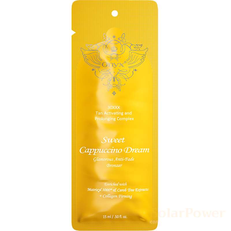 Лосион за солариум Sweet Cappuccino Dream, козметика за солариум от Onyx, 15 ml
