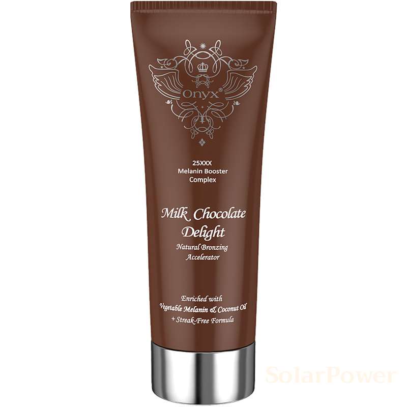 Лосион за солариум Milk Chocolate Delight, козметика за солариум от Onyx, 200 ml