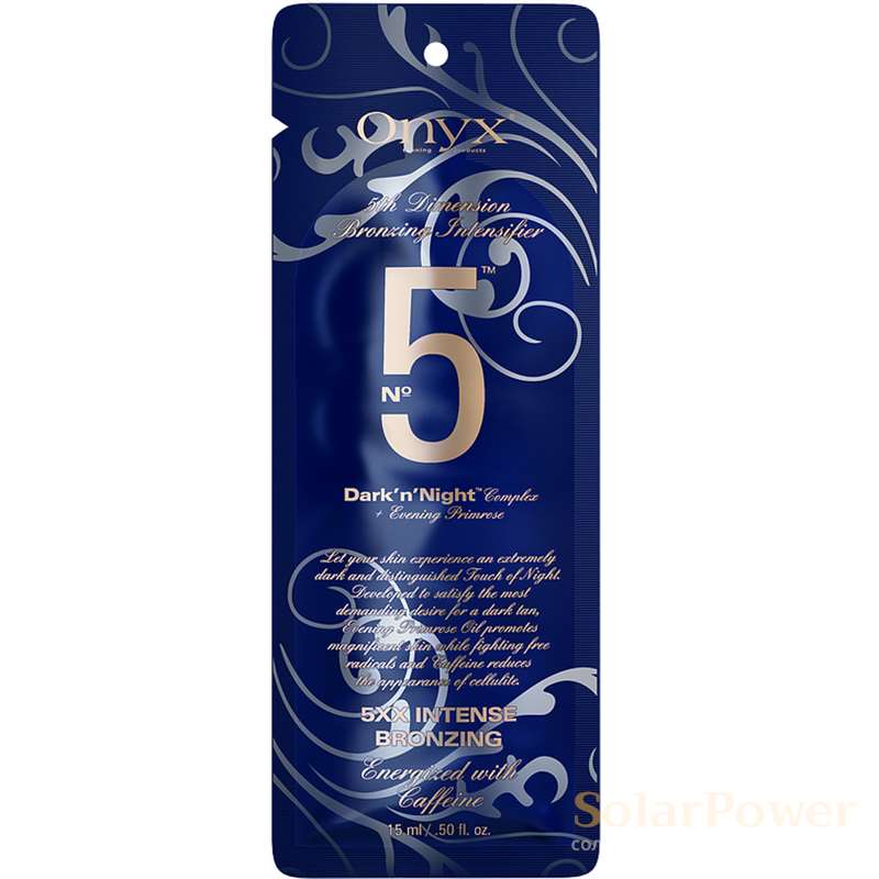 Лосион за солариум Dark’n’Night No5 Bronzing Intensifier, козметика за солариум от Onyx, 15 ml 
