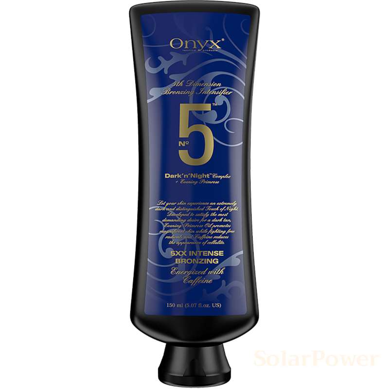 Лосион за солариум Dark’n’Night No5 Bronzing Intensifier, козметика за солариум от Onyx, 150 ml 
