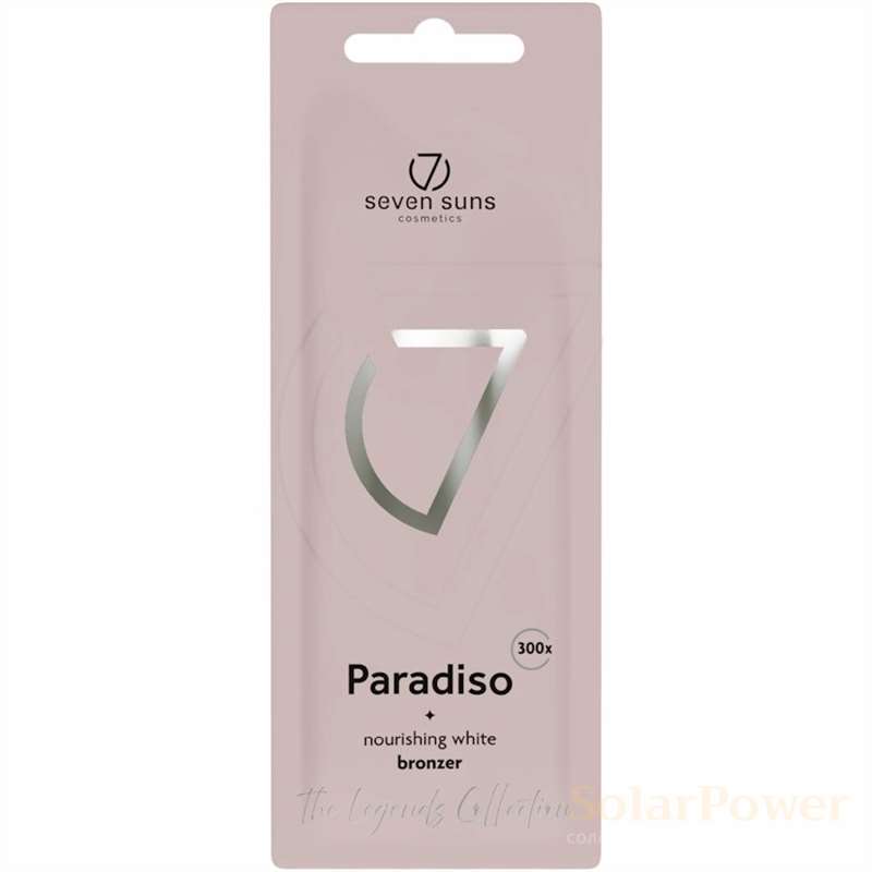 Лосион за солариум Paradiso Nourishing White Bronzer, козметика за солариум от 7suns, 15 ml