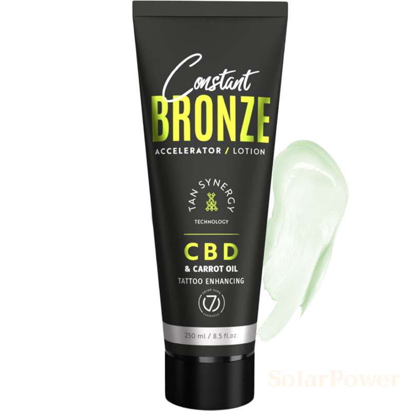 Лосион за солариум CB CBD&Carrot Oil Accelerator Lotion, козметика за солариум от 7suns, 250 ml