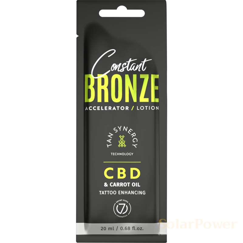 Лосион за солариум CB CBD&Carrot Oil Accelerator Lotion, козметика за солариум от 7suns, 20 ml