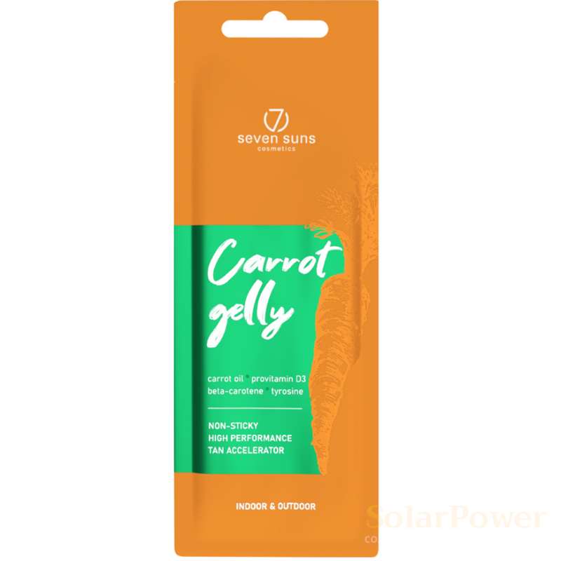 Гел за солариум Carrot Gelly Tanning Accelerator, козметика за солариум от 7suns, 15 ml