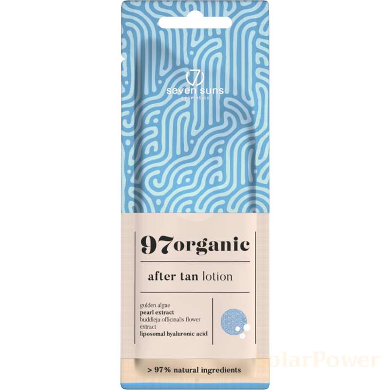 Лосион за след солариум 97organic After Tan Lotion, козметика за след солариум от 7suns, 15 ml