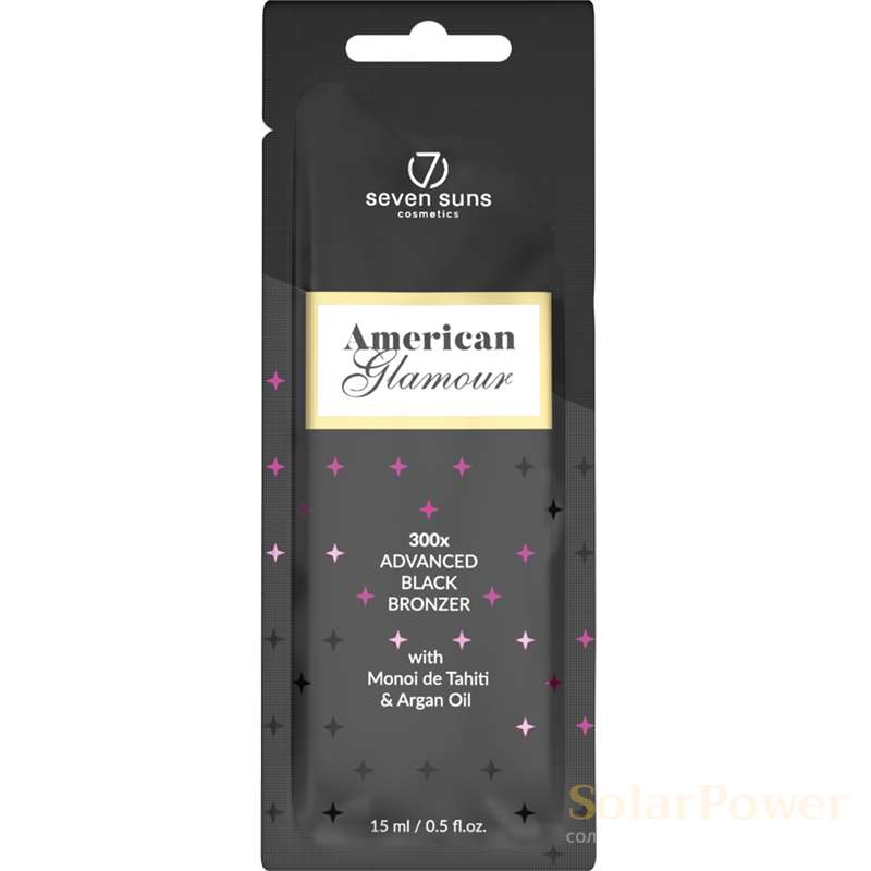 Лосион за солариум American Glamour, козметика за солариум от 7suns, 15 ml