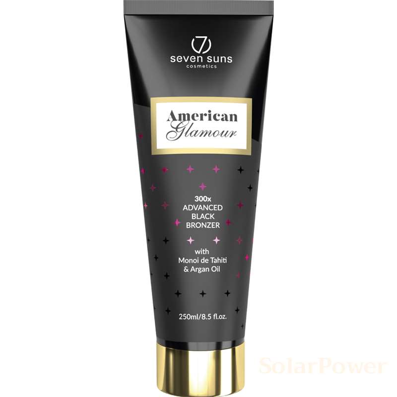 Лосион за солариум American Glamour, козметика за солариум от 7suns, 250 ml