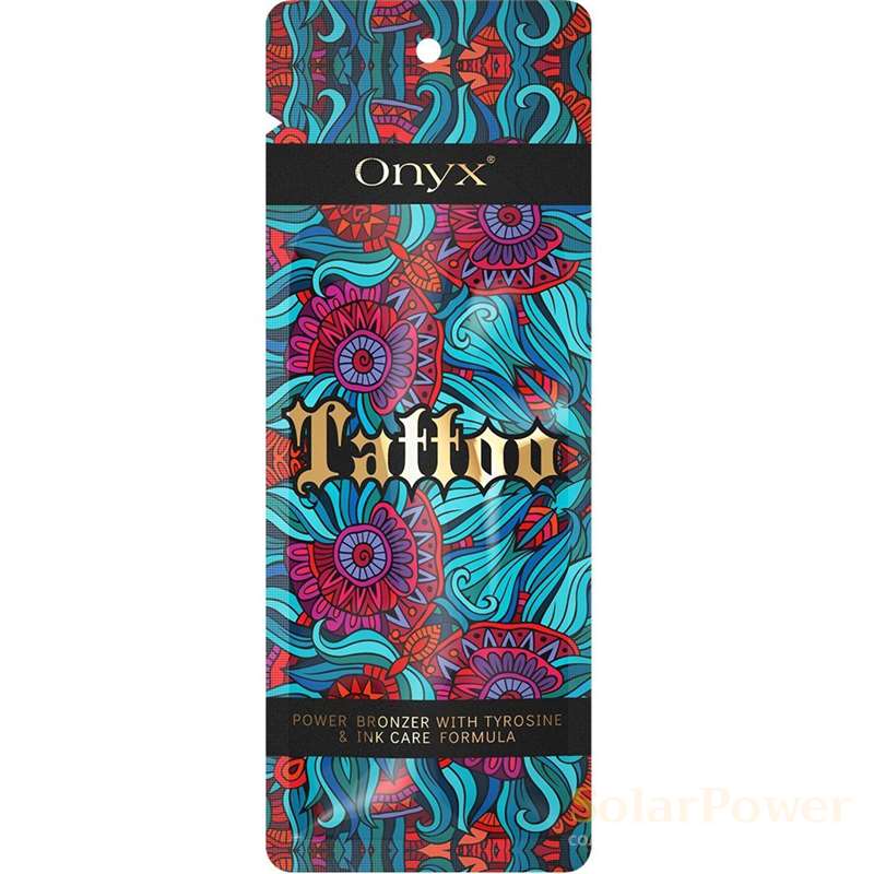 Лосион за солариум TATTOO power bronzer and ink care formula, козметика за солариум от Onyx, 15 ml