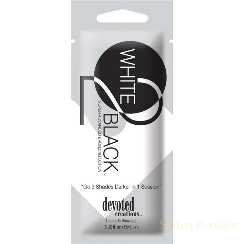 Лосион за солариум White 2 Black, козметика за солариум от Devoted Creations, 15 ml