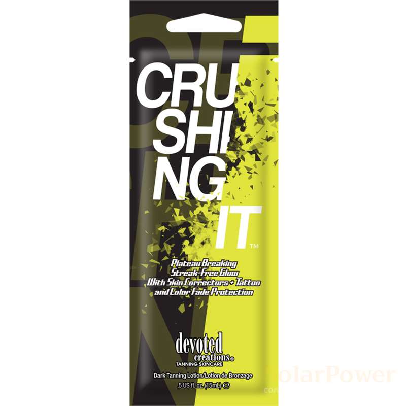 Лосион за солариум Crushing It, козметика за солариум от Devoted Creations, 15 ml