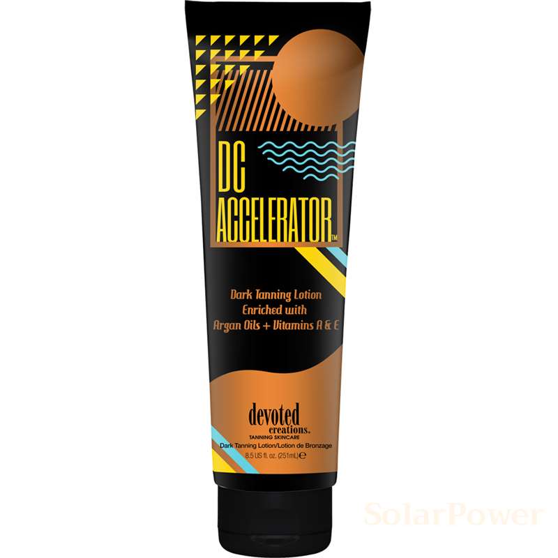 Лосион за солариум Accelerator, козметика за солариум от Devoted Creations, 250 ml