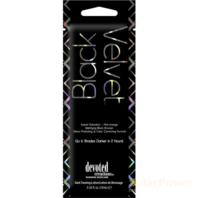 Лосион за солариум Black Velvet, козметика за солариум от Devoted Creations, 15 ml
