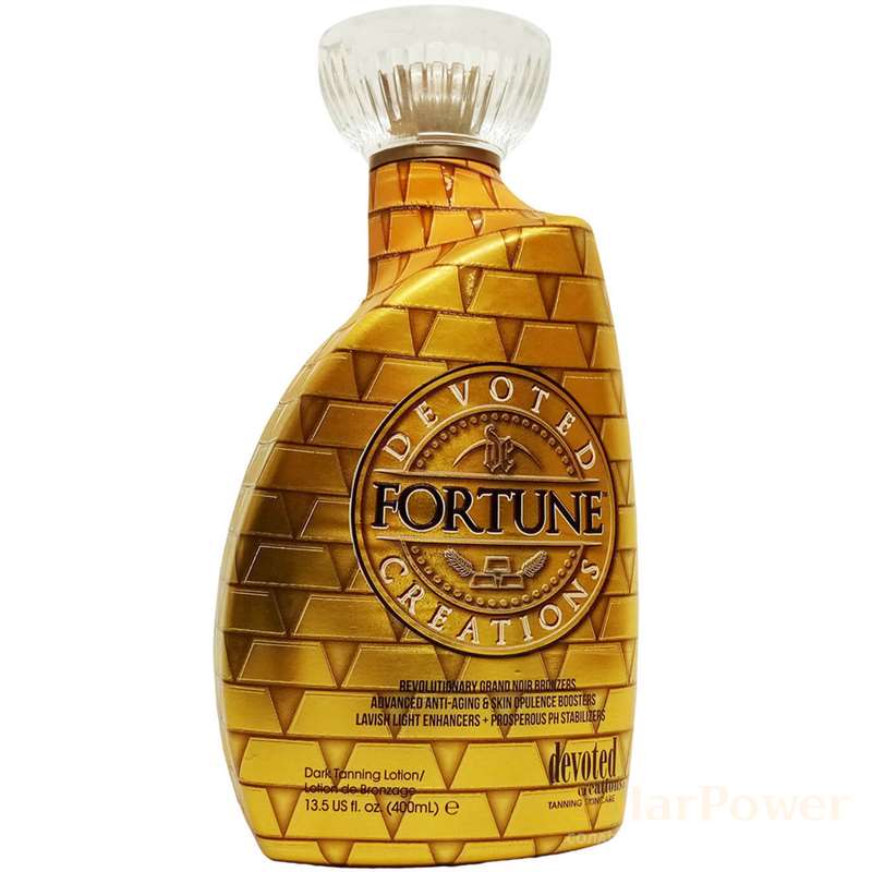 Лосион за солариум Fortune, козметика за солариум от Devoted Creations, 400 ml