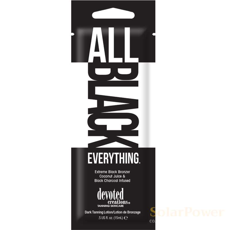 Лосион за солариум All Black Everything, козметика за солариум от Devoted Creations, 15 ml
