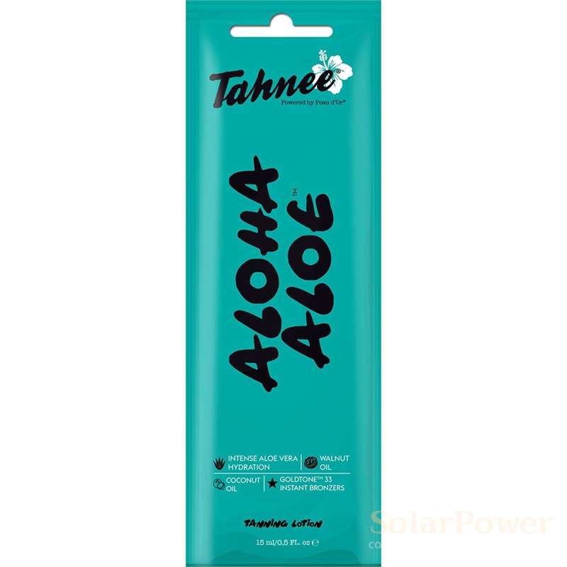 Лосион за солариум Aloha Aloe, козметика за солариум от Tahnee, 15 ml