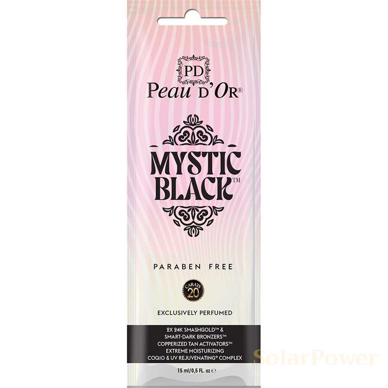 Лосион за солариум Mystic Black , козметика за солариум от Peau d’Or, 15 ml