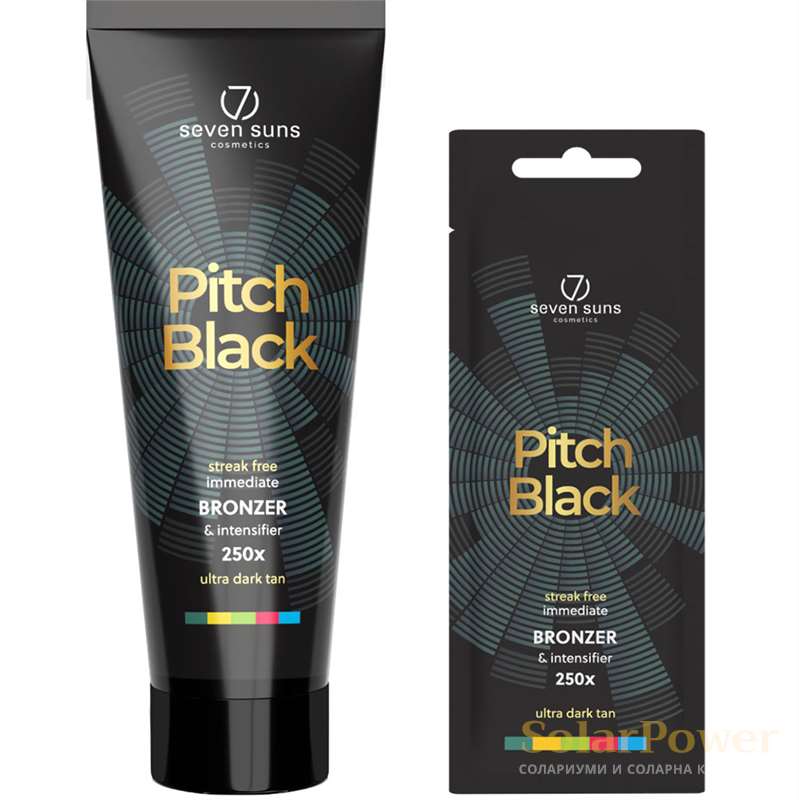 Pitch Black соларна козметика 250х бронзиращо действие