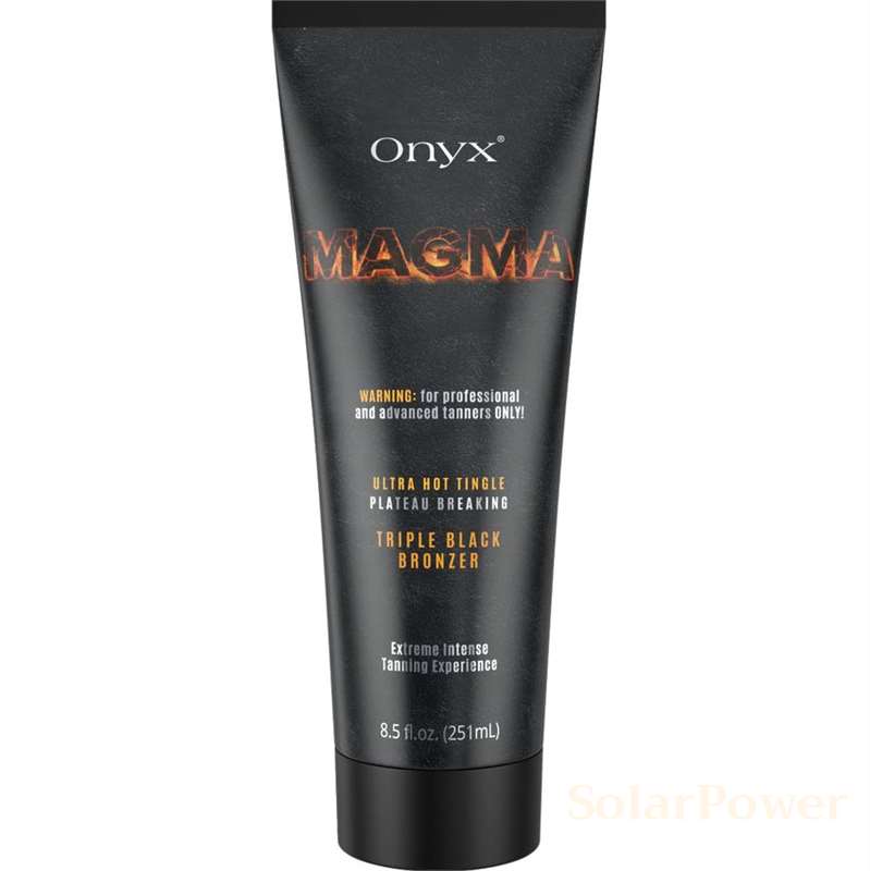 Загряващ лосион за солариум Magma, соларна козметика за напреднали от Onyx, 250 ml