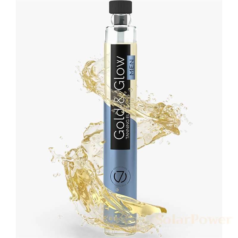 Сухо олио Gold & Glow MEN, козметика за солариум от 7suns, 6 ml