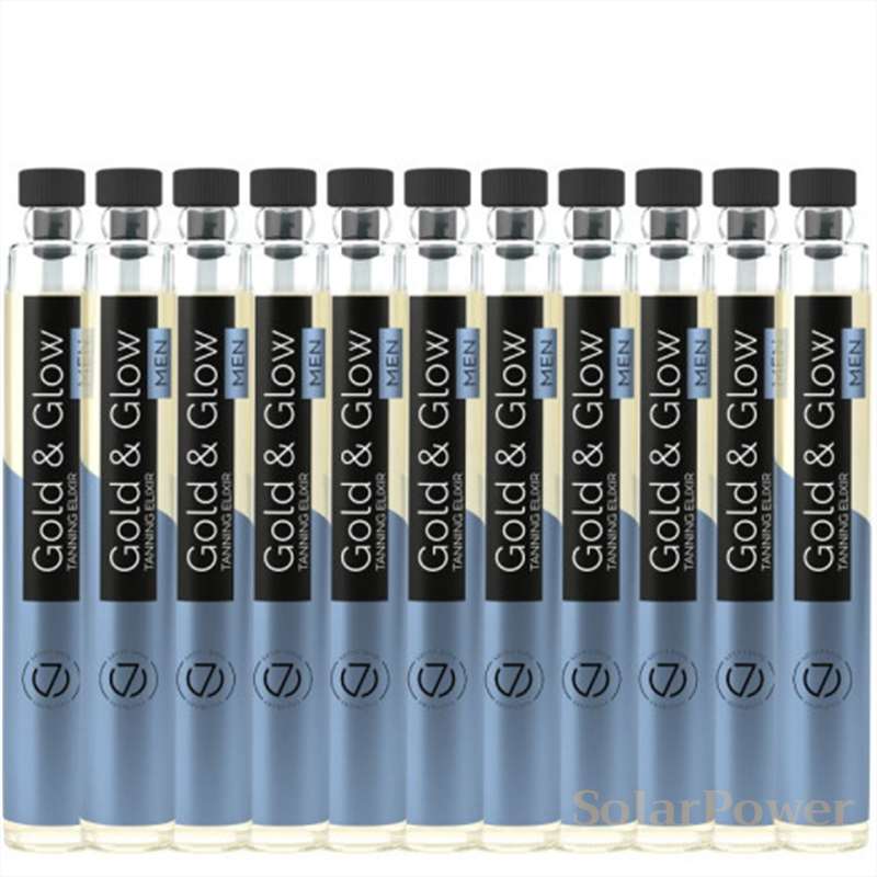 Сухо олио Gold & Glow MEN, козметика за солариум от 7suns,10х6 ml